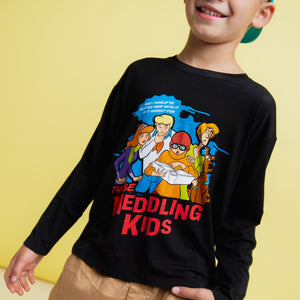 Baby Kids Bamboo Pajamas — Scooby-Doo™ Meddling Kids Long Sleeve Shirt — Image 1