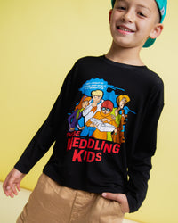 Baby Kids Bamboo Pajamas — Scooby-Doo™ Meddling Kids Long Sleeve Shirt — Image 1
