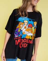 Baby Kids Bamboo Pajamas — Scooby-Doo™ Meddling Kids Women's Oversized T-Shirt — Image 1