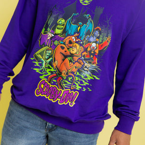 Baby Kids Bamboo Pajamas — Scooby-Doo™ Monster Mischief Adult Unisex Crew Neck Sweatshirt — Image 1