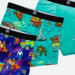Baby Kids Bamboo Pajamas — Scooby-Doo™ Mystery Crew 3-Pack Boy's Boxer Brief Underwear — Image 1