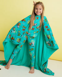 Baby Kids Bamboo Pajamas — Scooby-Doo™ Mystery Crew Bum Bum Blanket — Image 1
