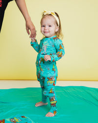 Baby Kids Bamboo Pajamas — Scooby-Doo™ Mystery Crew Convertible Romper — Image 1