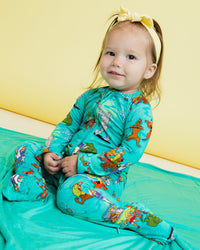 Baby Kids Bamboo Pajamas — Scooby-Doo™ Mystery Crew Convertible Romper — Image 1