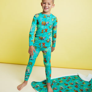 Baby Kids Bamboo Pajamas — Scooby-Doo™ Mystery Crew Long Sleeve Pajama Set — Image 1