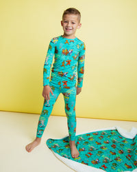 Baby Kids Bamboo Pajamas — Scooby-Doo™ Mystery Crew Long Sleeve Pajama Set — Image 1