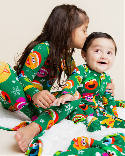 Baby Kids Bamboo Pajamas — Sesame Street™ Holiday Cheer Bum Bum Blanket - Plush — Image 6