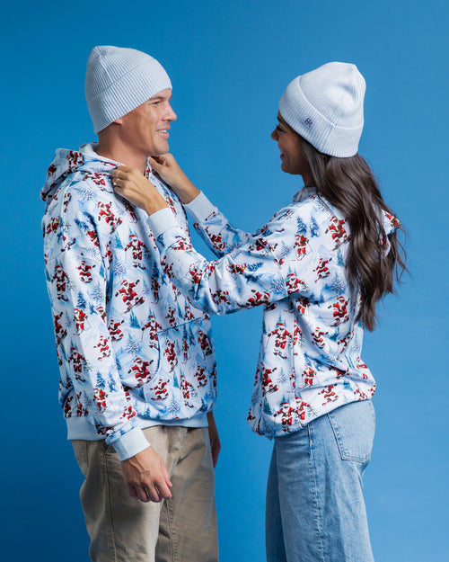 Baby Kids Bamboo Pajamas — Sleigh the Slopes Adult Beanie — Image 5