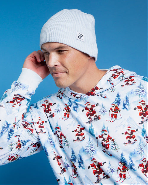 Baby Kids Bamboo Pajamas — Sleigh the Slopes Adult Beanie — Image 1