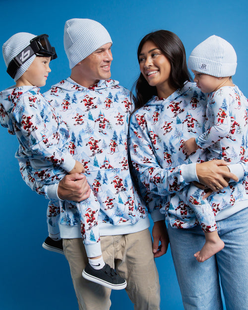 Baby Kids Bamboo Pajamas — Sleigh The Slopes Adult Unisex Hoodie — Image 4
