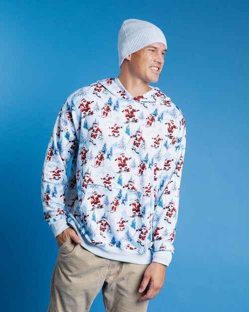 Baby Kids Bamboo Pajamas — Sleigh The Slopes Adult Unisex Hoodie — Image 3