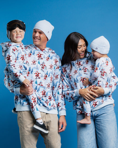 Baby Kids Bamboo Pajamas — Sleigh the Slopes Kid's Beanie — Image 7