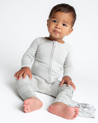Baby Kids Bamboo Pajamas — Worth The Wait + Stone Cold Cutie Convertible Rompers Bundle — Image 3