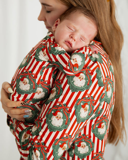 Baby Kids Bamboo Pajamas — Up Claus & Personal Convertible Romper — Image 10