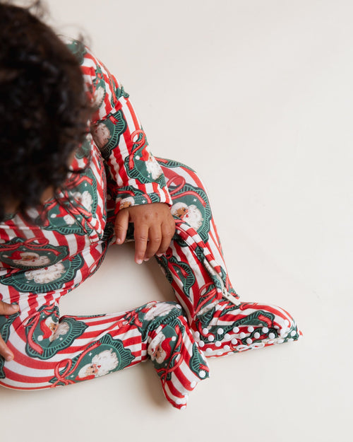 Baby Kids Bamboo Pajamas — Up Claus & Personal Convertible Romper — Image 16
