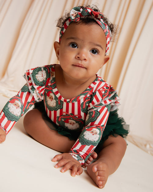 Baby Kids Bamboo Pajamas — Up Claus & Personal Headwrap — Image 10