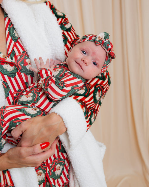Baby Kids Bamboo Pajamas — Up Claus & Personal Headwrap — Image 11