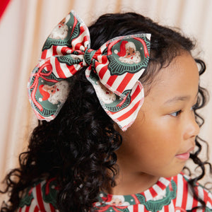 Baby Kids Bamboo Pajamas — Up Claus & Personal Woven Alligator Clip — Image 1