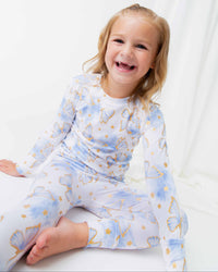 Baby Kids Bamboo Pajamas — Wish Upon a Wing Long Sleeve Pajama Set — Image 3