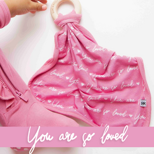 Baby Kids Bamboo Pajamas — You Are So Loved - Pink-a-Boo Lovey — Image 1