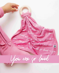 Baby Kids Bamboo Pajamas — You Are So Loved - Pink-a-Boo Lovey — Image 1