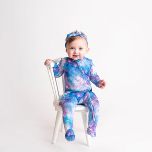 Bums & Roses - Baby & Kids Bamboo Pajamas - Out of this World Footie - Image 1