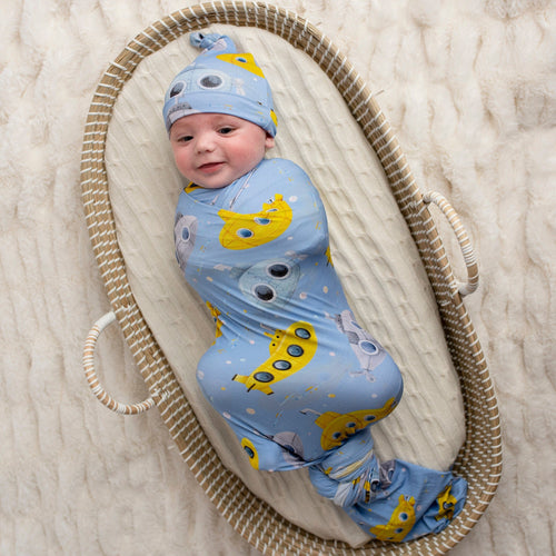 Yellow Bumarine Swaddle Beanie Set - FINAL SALE - Image 1 - Bums & Roses