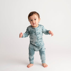 Bums & Roses - Baby & Kids Bamboo Pajamas - Sage Advice Romper - Image 1