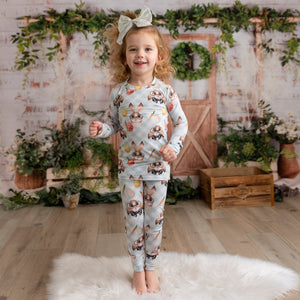 Baby Kids Bamboo Pajamas — Ear-Resistible Two-Piece Pajama Set — Image 1