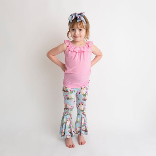 Sweet Egg-Scape Top & Bell Bottoms Set - Image 3 - Bums & Roses