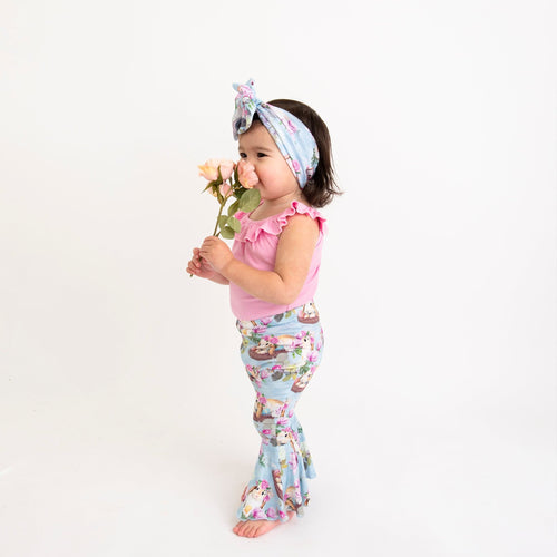 Sweet Egg-Scape Top & Bell Bottoms Set - Image 4 - Bums & Roses