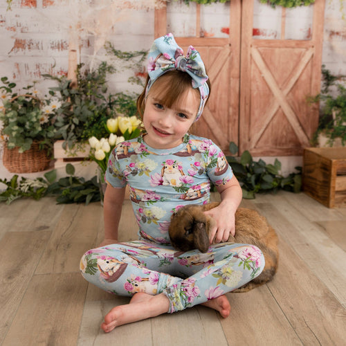 Sweet Egg-Scape Two-Piece Pajama Set - Image 3 - Bums & Roses