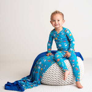 Once in a Blue Moon Two-Piece Pajama Set - FINAL SALE