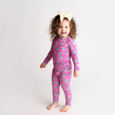 Whisker Me Away Two-Piece Pajama Set - FINAL SALE - Image 1 - Bums & Roses