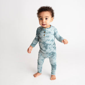 Bums & Roses - Baby & Kids Bamboo Pajamas - Sage Advice Two-Piece Button Set - Image 1