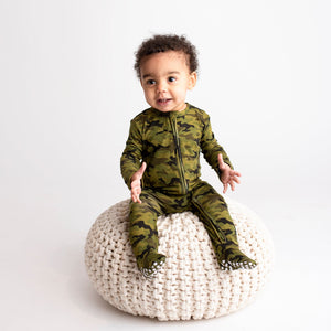 Baby Kids Bamboo Pajamas — Roger That Footie — Image 1