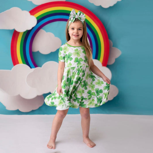 Happy Go Lucky Girls Dress and Shorts Set - FINAL SALE