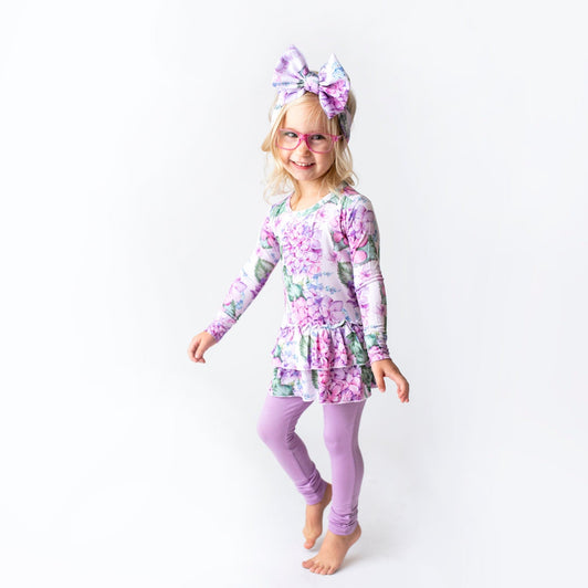 You Had Me At Hydrangea Toddler Top & Tights