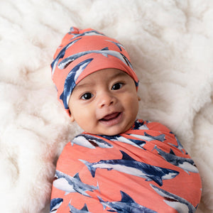 Jaws Dropping Swaddle Beanie Set - Image 1 - Bums & Roses