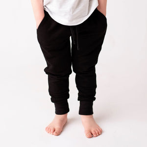 Black Jogger Sweatpants - Image 1 - Bums & Roses
