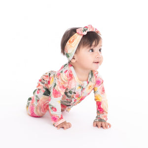 Bums & Roses - Baby & Kids Bamboo Pajamas - Mint To Be Headwrap - Image 1