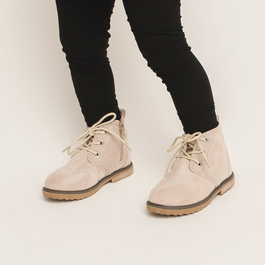 Taupe Faux Suede Boots