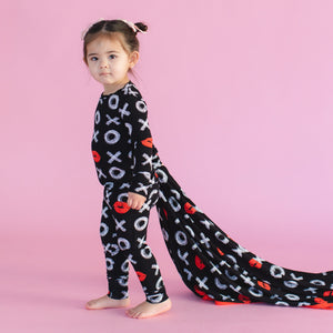 Bums & Roses - Baby & Kids Bamboo Pajamas - Sealed with a Kiss Two-Piece Pajama Set - Image 1