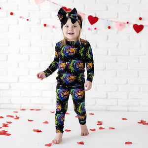 Bums & Roses - Baby & Kids Bamboo Pajamas - Mane Attraction Two-Piece Pajama Set - Image 1