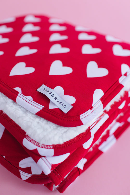 Heart Beet Bum Bum Blanket - Plush - Image 1 - Bums & Roses