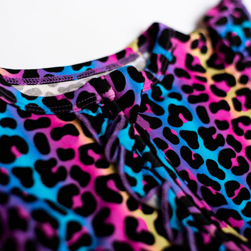 Livin' La Cheetah Loca Ruffle Zipper Romper - Cap Sleeves - Image 4 - Bums & Roses