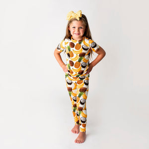 Bums & Roses - Baby & Kids Bamboo Pajamas - Coconuts About You Two-Piece Pajama Set - Image 1