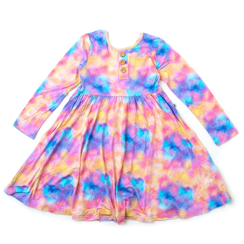 Cotton Candy Sky Girls Dress - FINAL SALE - Image 2 - Bums & Roses