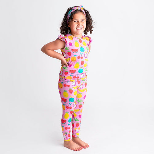 Main Squeeze - Pink - Two-Piece Pajama Set - Image 3 - Bums & Roses
