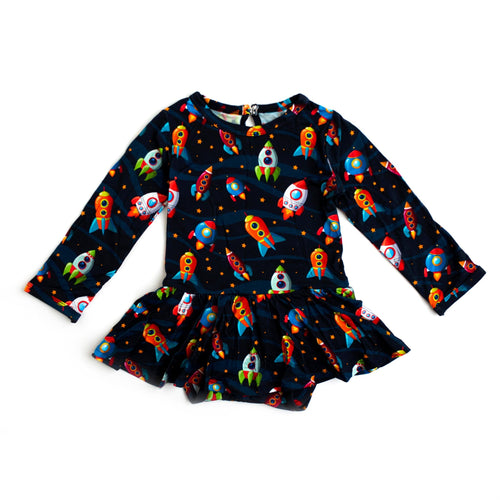 Space Jammies Ruffle Dress - Image 2 - Bums & Roses